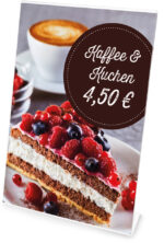 deflecto tafeldisplay, DIN A4 staand, schuin