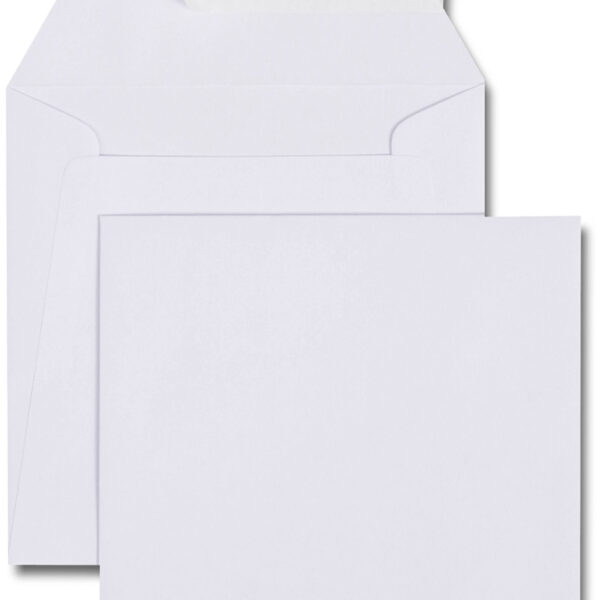 GPV envelop 150x150 mm, wit, z. venster, 120 g/m2 zelfkl. 500 st