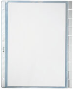 LEITZ showtassen met tabs, blanco, A4, PP, 10-delig