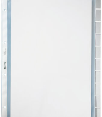 LEITZ showtassen met tabs, blanco, A4, PP, 10-delig