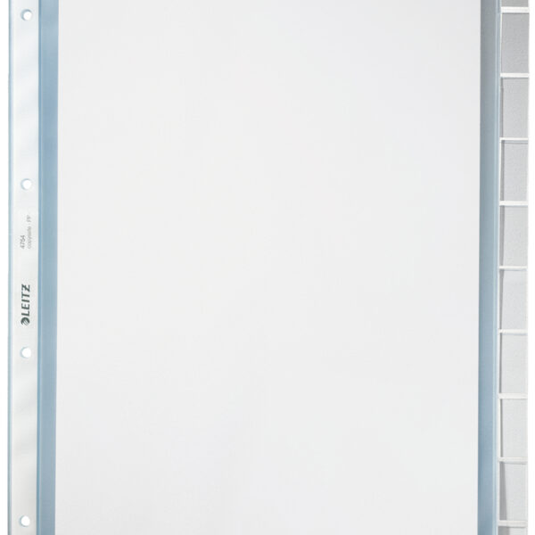 LEITZ showtassen met tabs, blanco, A4, PP, 10-delig