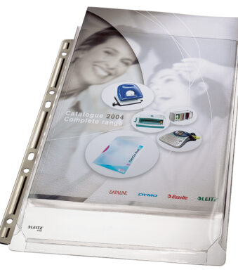 LEITZ Maxi brochurehoes Stabiel, A4, PVC, generfd, 0,17 mm