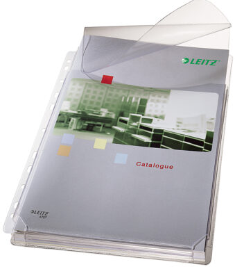 LEITZ Maxi brochurehoes met klep, A4, PVC, generfd
