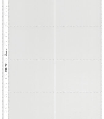 ESSELTE Showtas 11-gaats visitekaartjes 8-vaks A4 transparant 10 st.
