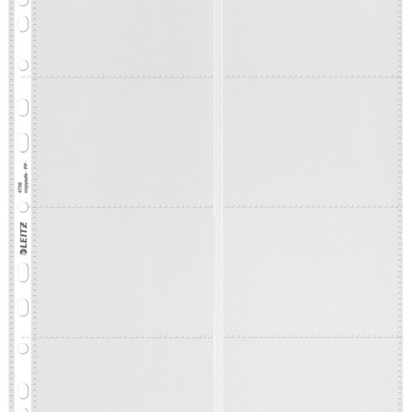 ESSELTE Showtas 11-gaats visitekaartjes 8-vaks A4 transparant 10 st.