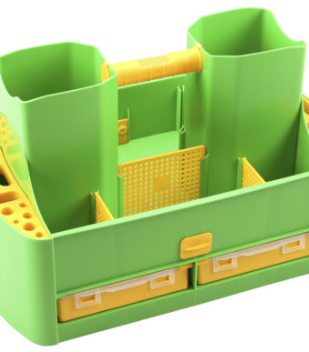 allit gereedschapbak voor de tuin GardenAid >W< 19/62, groen/geel