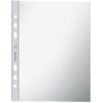 LEITZ brochurehoes standaard, A5, PP, generfd, 0,08 mm, boven open
