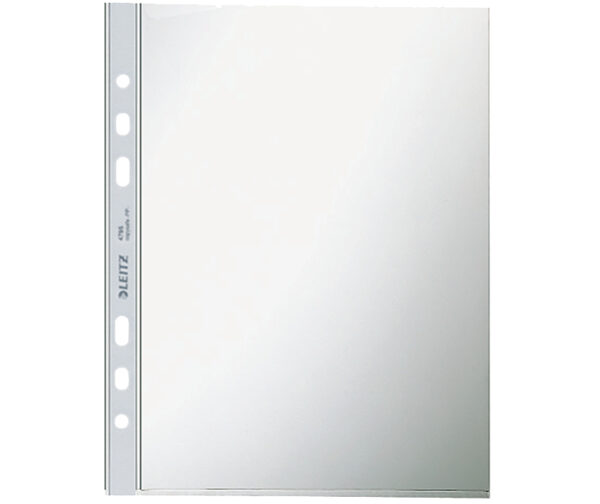 LEITZ brochurehoes standaard, A5, PP, generfd, 0,08 mm, boven open