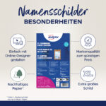 AVERY naambadge-mapje XL, van karton, 105 x 148 mm