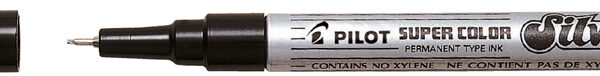 PILOT permanent-marker SUPER COLOR, extra fijne punt, zilver