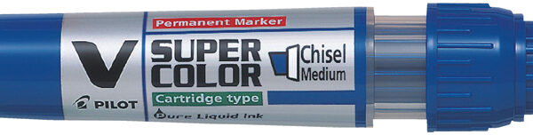 PILOT permanent-marker V SUPER COLOR, wigpunt, blauw