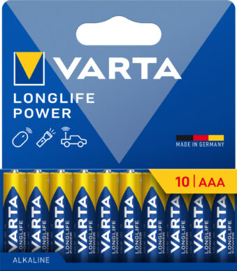 VARTA Alkaline batterij 'LONGLIFE POWER', Micro AAA, 10 stuks