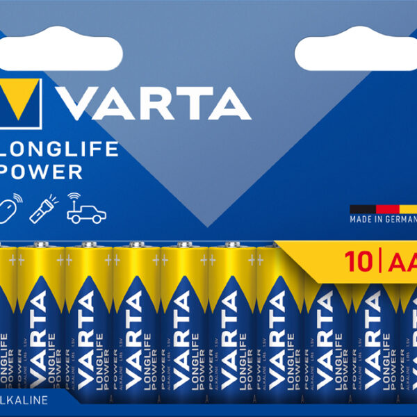 VARTA Alkaline batterij 'LONGLIFE POWER', Mignon AA, 10 stuks