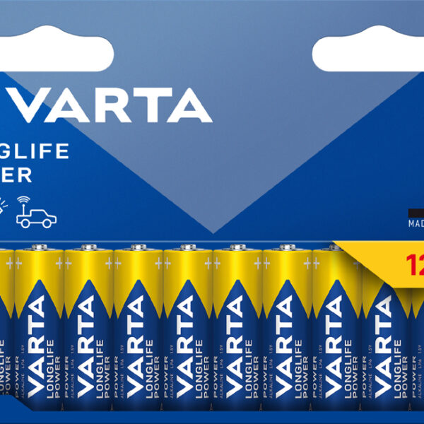 VARTA Alkaline batterij 'LONGLIFE POWER', Mignon AA, 12 stuks