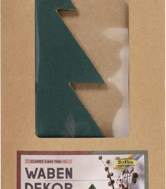 Honingraatvormige decoratie klassieke kerstboom, groot formaat.