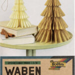 Honingraatdecoratie hygge kerstbomen, set van 2, maten klein/middel.