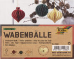 Honingraatballen Kerstmis, set van 3 ballen