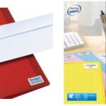 Mini adreslabels voor laserprinter, 46 x 11,1 mm, wit