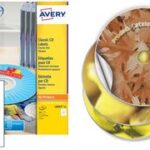 Avery CD-etiketten, diameter 117 mm, hoogglanzend wit