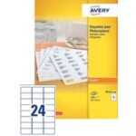 Avery Etiketten voor Kopieermachine, 210 x 297 mm, Wit