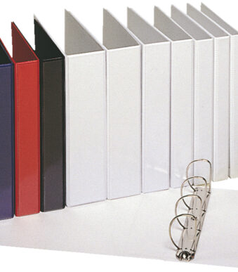 Esselte presentatieringband Essentials, A4, wit, rug 30 mm, 4 rings mechaniek rond