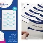 AVERY insteek-naambadges, 90 x 60 mm, wit