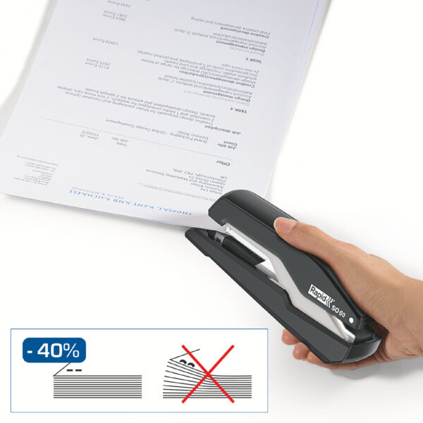 Rapid vlaknietmachine Supreme Omnipress SO60, zwart/grijs