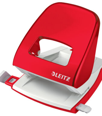 LEITZ perforator NeXXt WOW 5008, rood, in doosje