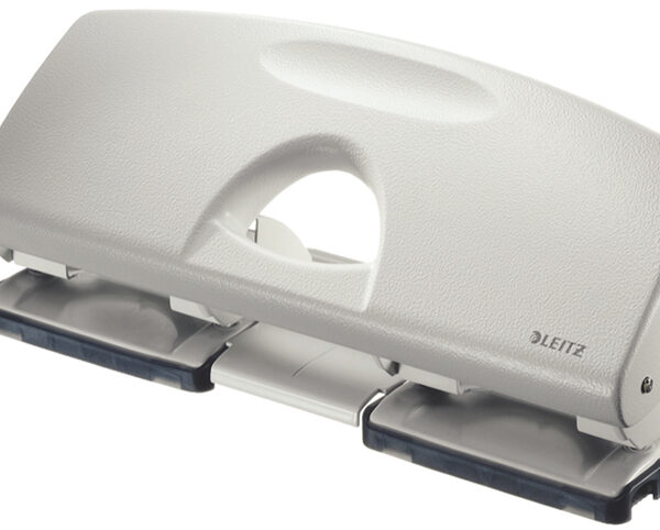 LEITZ dubbele perforator, ponscapaciteit: 25 vel, grijs