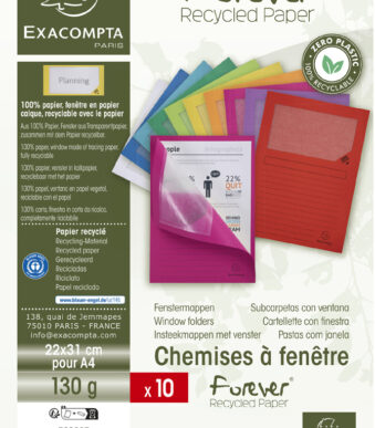 EXACOMPTA zichtmap FOREVER, DIN A4, 130 g/m2, kleuren assorti