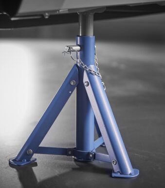 Cartrend - Assteunen - Draagvermogen: 2.000 kg - Kleur: Blauw