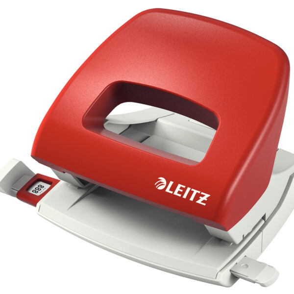 LEITZ perforator Nexxt 5038, ponscapaciteit: 16 vel, rood