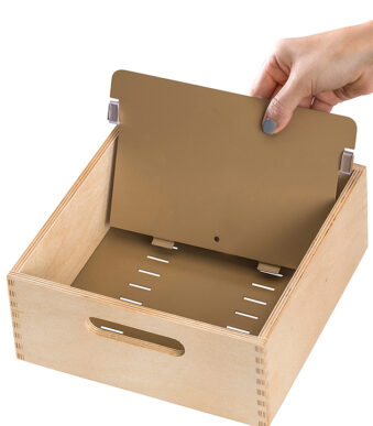 HAN houten kaartenbak A5 liggend, voor 900 kaarten