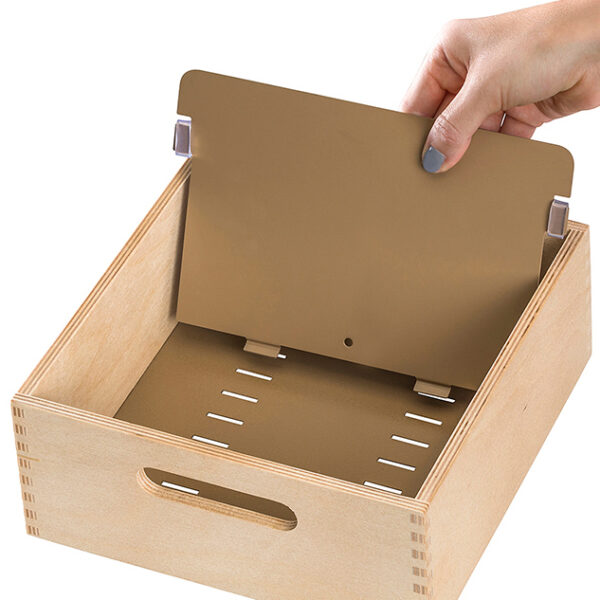 HAN houten kaartenbak A5 liggend, voor 900 kaarten