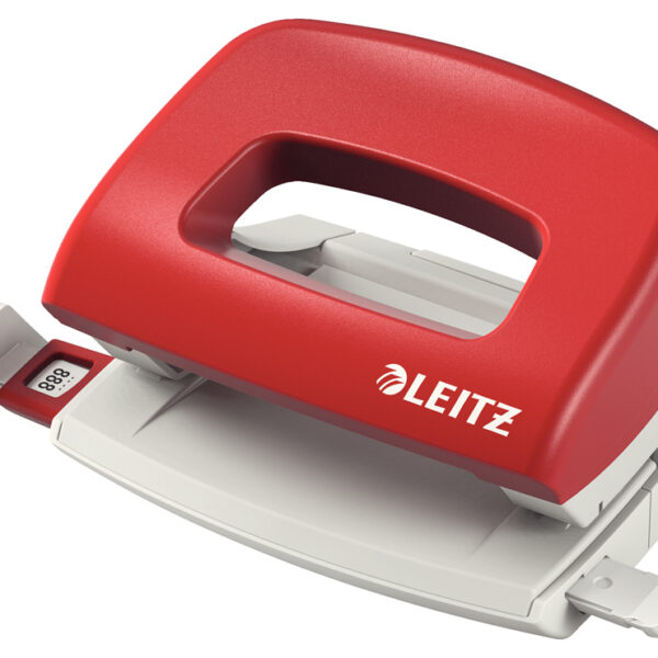 LEITZ perforator Nexxt 5058, ponscapaciteit: 10 vel, rood