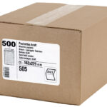 GPV akte-envelop ECO, C5, 16,2 x 22,9 cm, zelfklevend, bruin, 90 g/m2, 500 st.