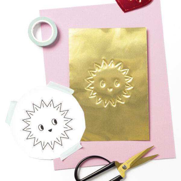 Reliëffoliedoosje, 185 x 290 mm, 5 vellen, assorti