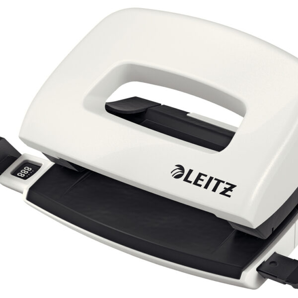 LEITZ perforator Mini NeXXt WOW 5060, parelmoerwit, in doos