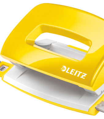 LEITZ perforator Mini NeXXt WOW 5060, geel, in doos