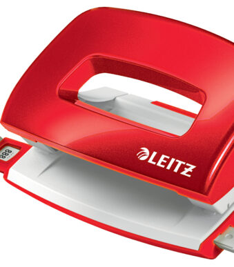 LEITZ mini perforator NeXXt WOW 5060, rood, in doosje