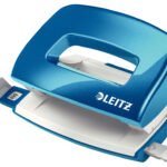 LEITZ perforator Mini NeXXt WOW 5060, blauw, in doos