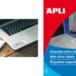 Produktlabel-etiketten, 45,7 x 21,2 mm, zilver