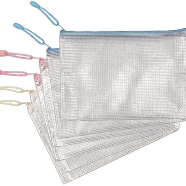 djois mapje met ritssluiting ZIPPER Pastel, DIN A5, PVC, kleuren assorti