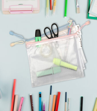 djois mapje met ritssluiting ZIPPER Pastel, DIN A5, PVC, kleuren assorti