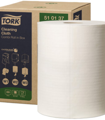 Tork reinigingsrol voor algemeen gebruik, 1-laags, wit, 152 m