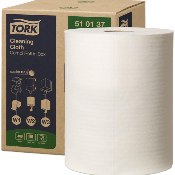 Tork reinigingsrol voor algemeen gebruik, 1-laags, wit, 152 m