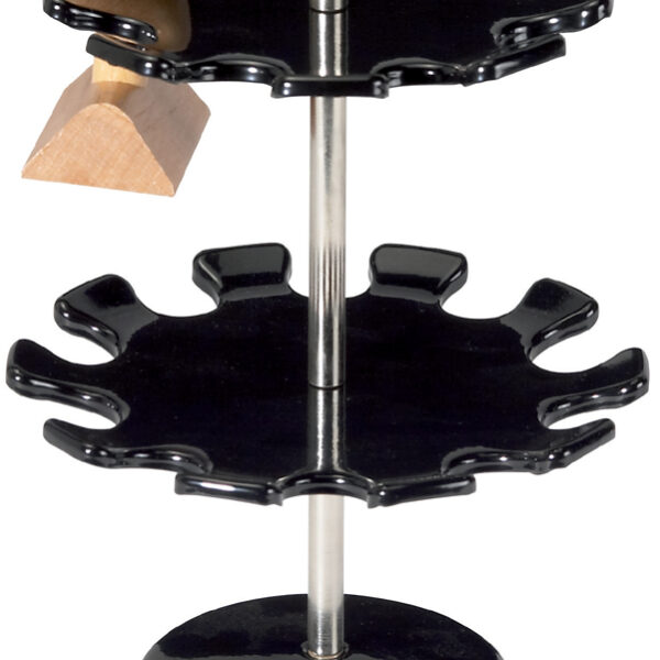 MAUL Stempelhouder zwart, 18 stempels, rond model