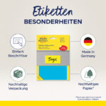 AVERY Zweckform universele etiketten, 98 x 51 mm, gekleurd, 30 vel, handschrift, permanent