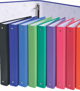 EXACOMPTA ringband, 4-rings mechaniek, DIN A4, rood, rug 40 mm