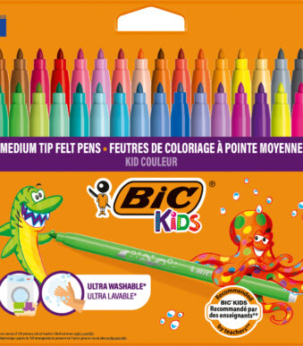 BIC Kids viltstiften Kid Couleur medium, 36 stuks in doosje